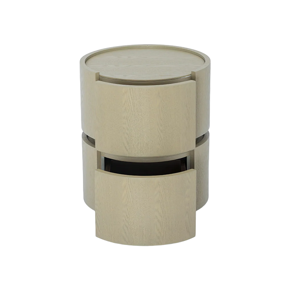 Alba Side Table White Ash Wood - Image 10