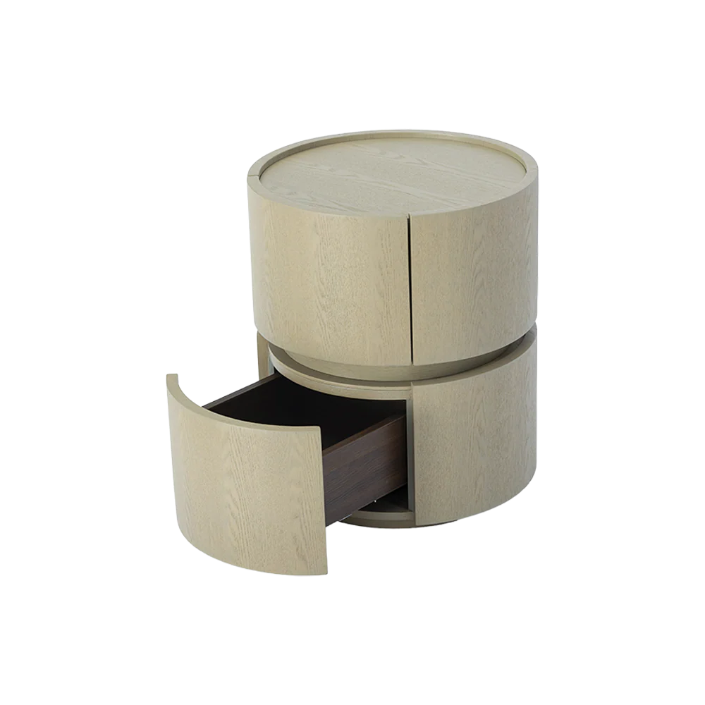 Alba Side Table White Ash Wood - Image 11