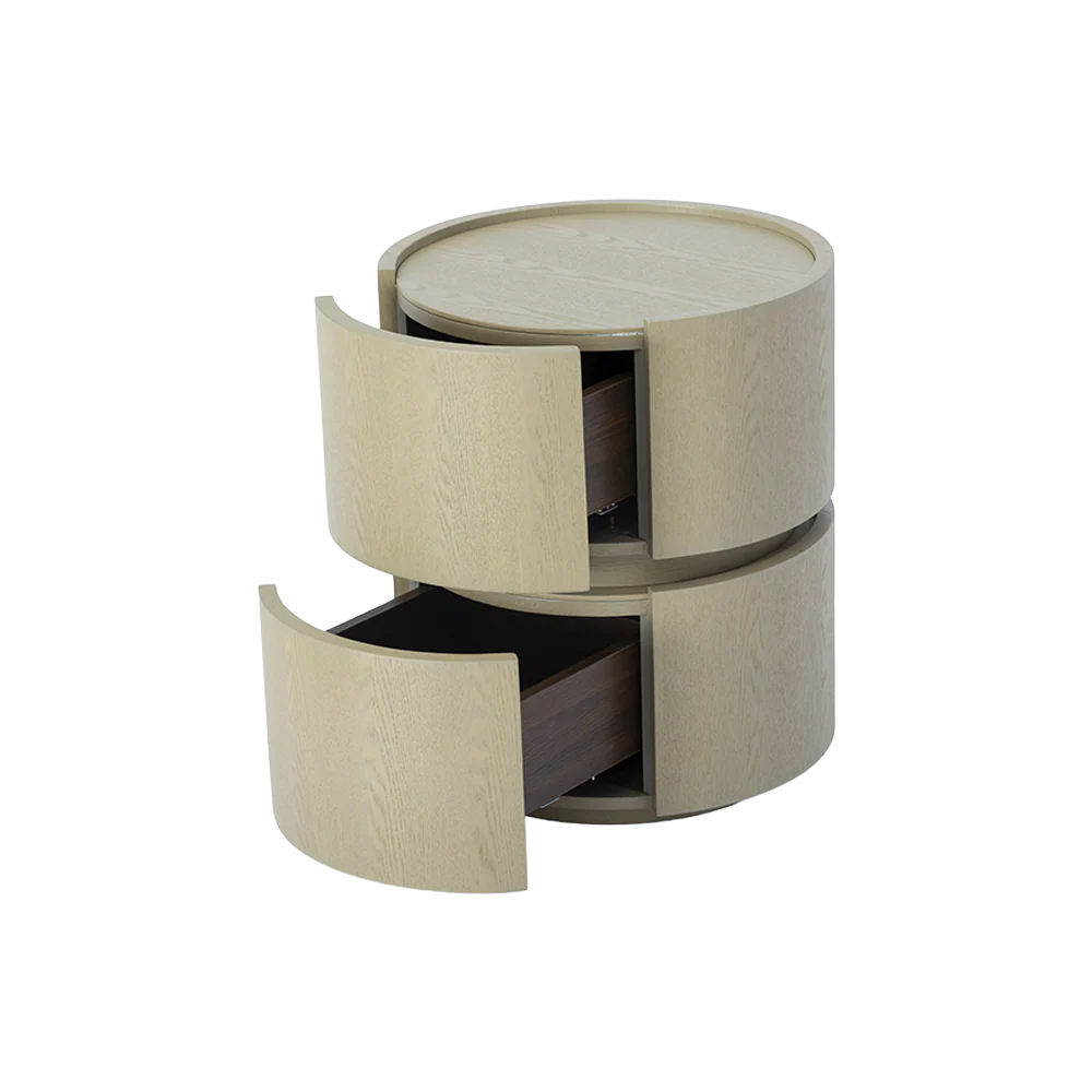 Alba Side Table White Ash Wood - Image 12