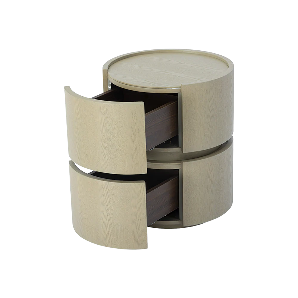 Alba Side Table White Ash Wood - Image 13