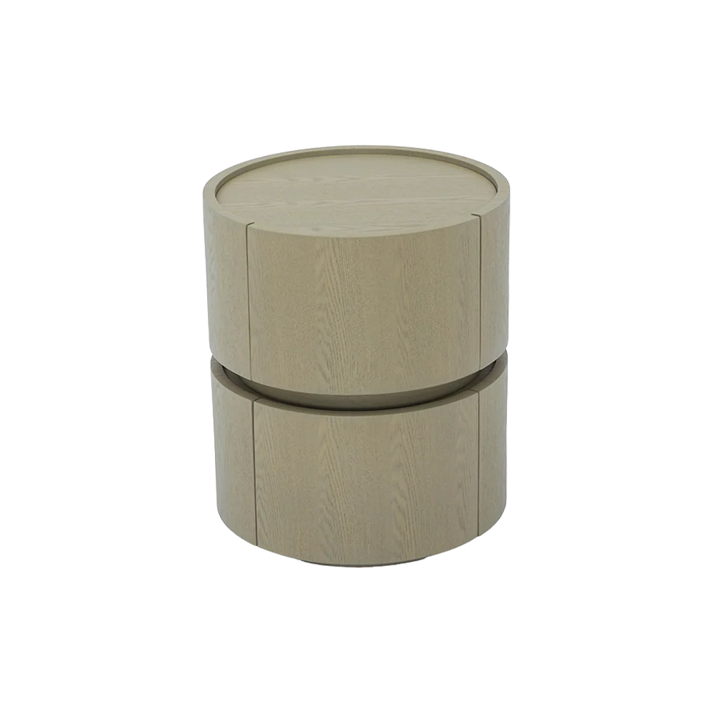 Alba Side Table White Ash Wood - Image 3