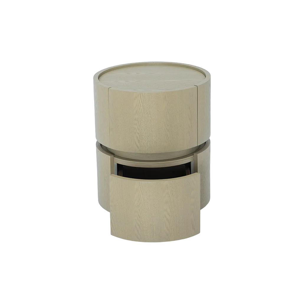Alba Side Table White Ash Wood - Image 9