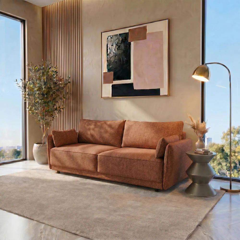 Aldo Sofa Bed Amber Clay - Image 2