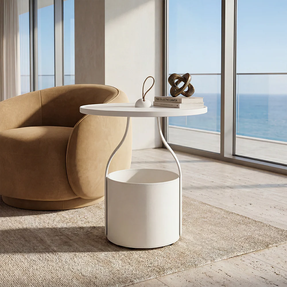 Ariel Side Table Cream - Image 2