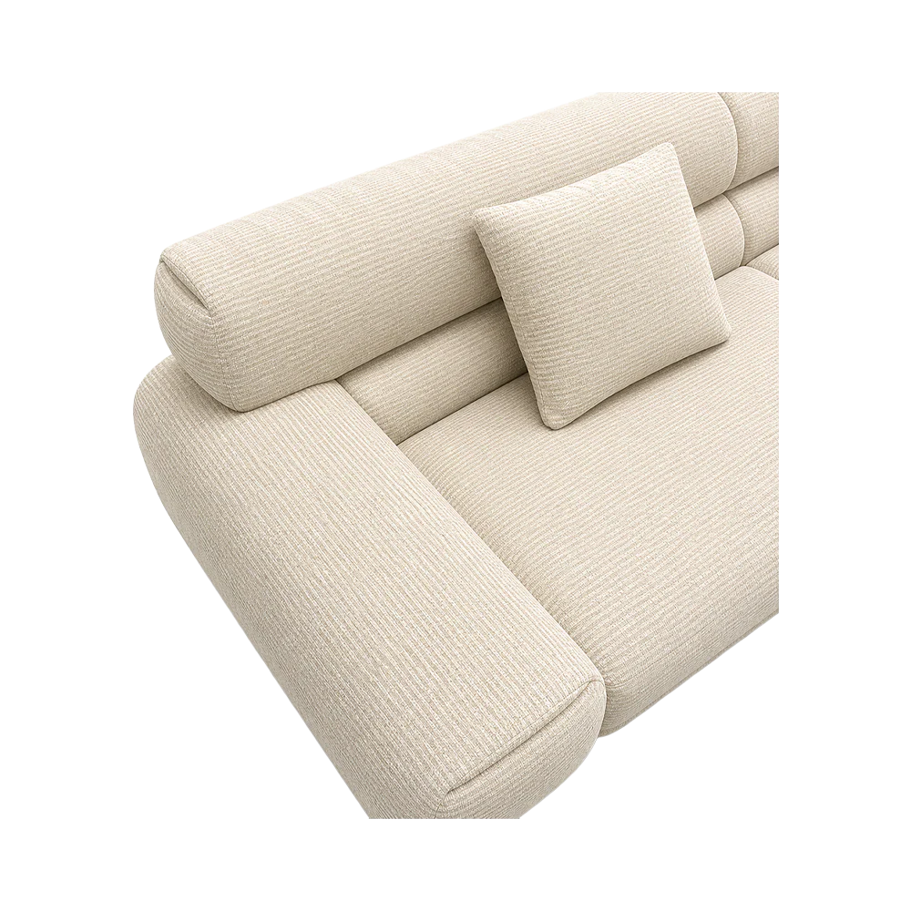 Artemis 4 Seater Sofa Beige - Image 7
