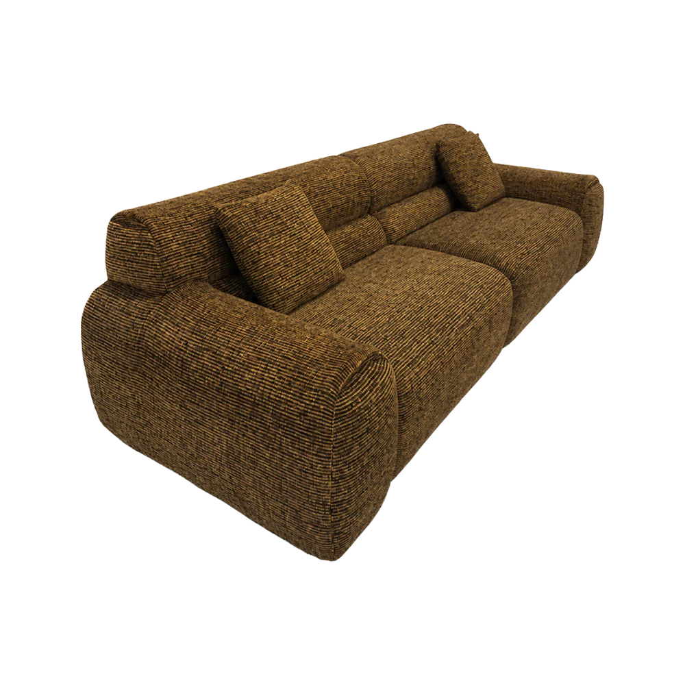 Artemis 4 Seater Sofa Cognac - Image 3