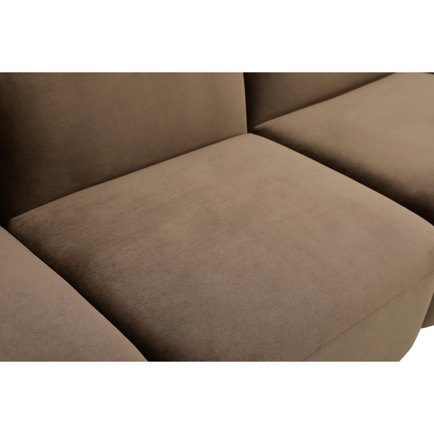 Brunello 3-Piece Sofa Brown Velvet - Image 6