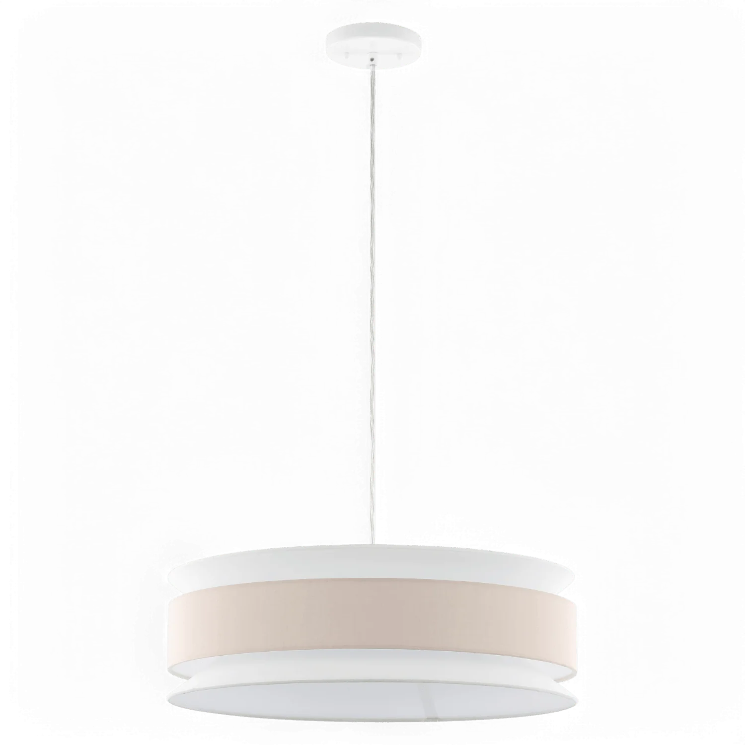 Cairn Chandelier Beige & White