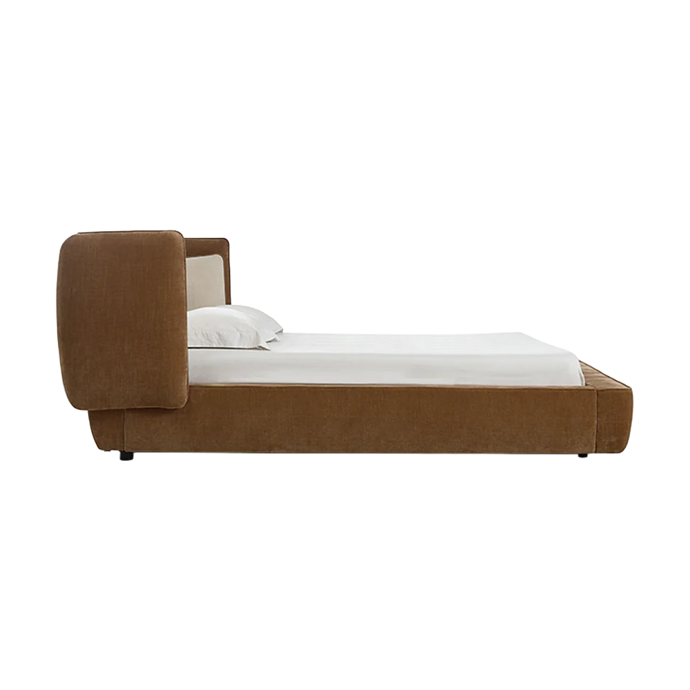 Como Bed Cognac & Off White - Image 6