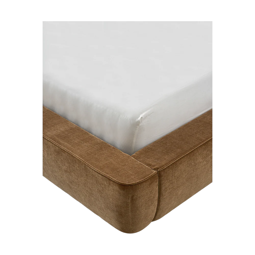 Como Bed Cognac & Off White - Image 7