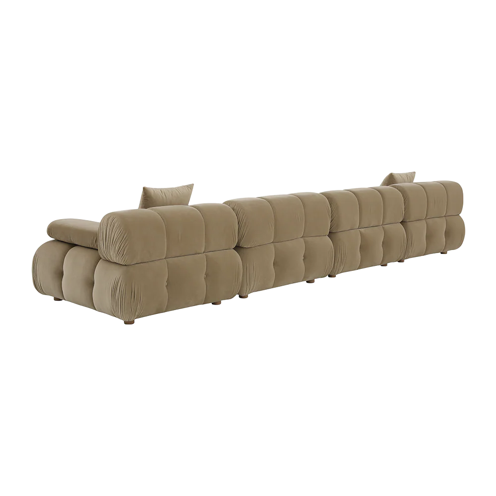 Forma 4-Piece Sofa Camel Velvet - Image 5