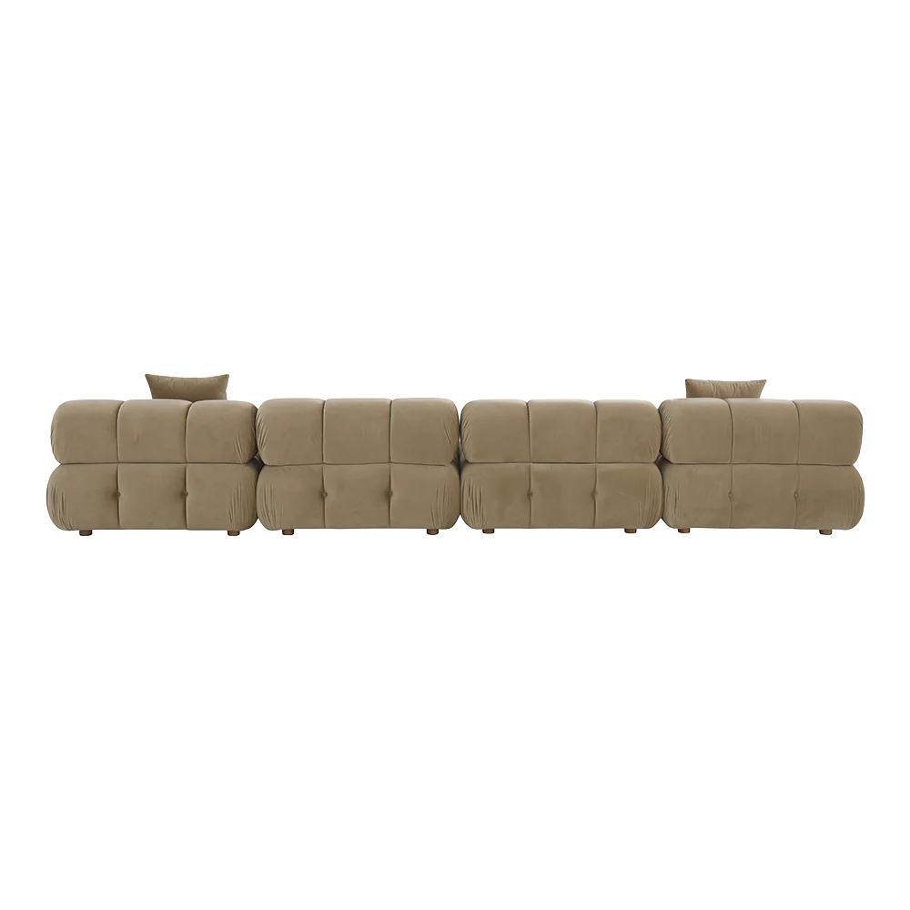 Forma 4-Piece Sofa Camel Velvet - Image 6