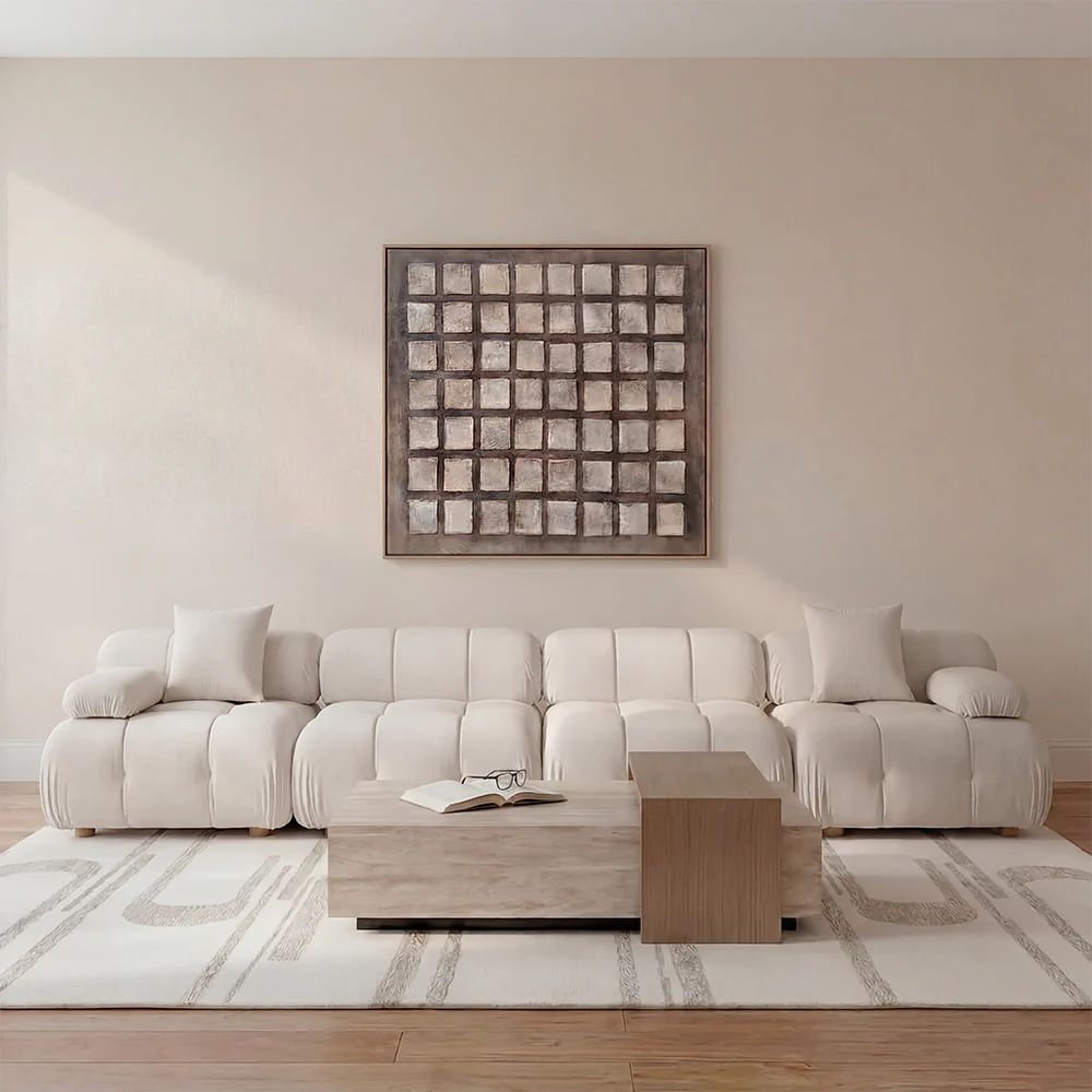 Forma 4-Piece Sofa Off White - Image 5