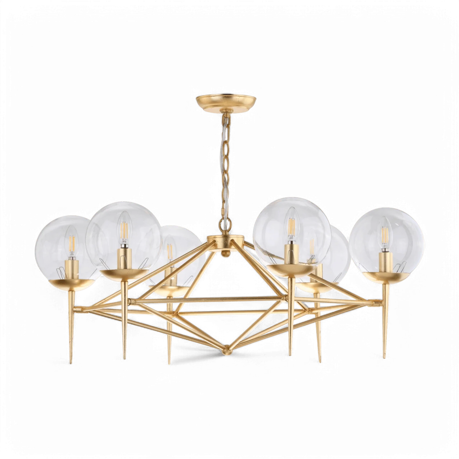 Glow Chandelier Gold