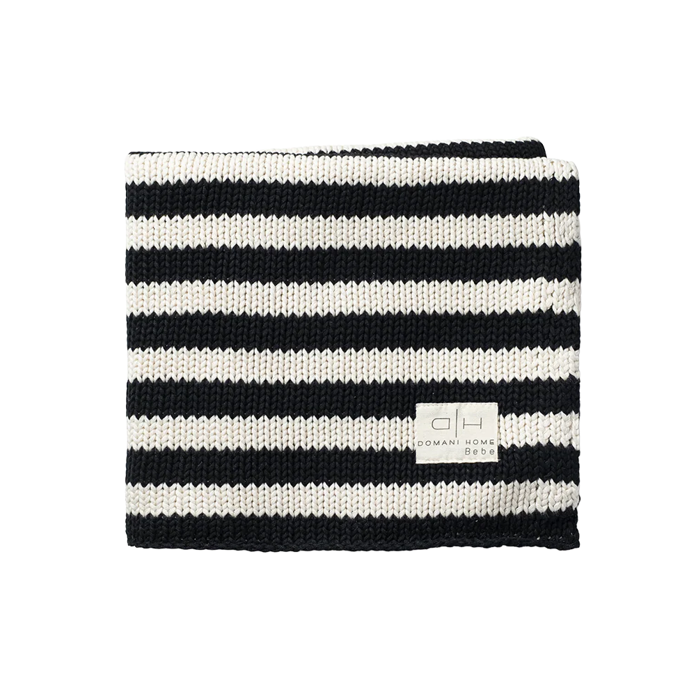 Iconic Stripe Knit Baby Blanket - Image 3
