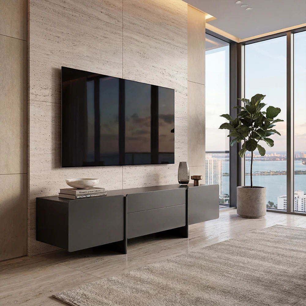 Luca TV Stand Graphite - Image 2