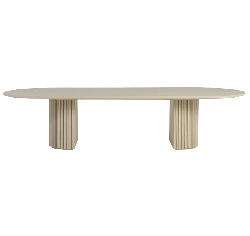 Oxford XL Dining Table Alabaster