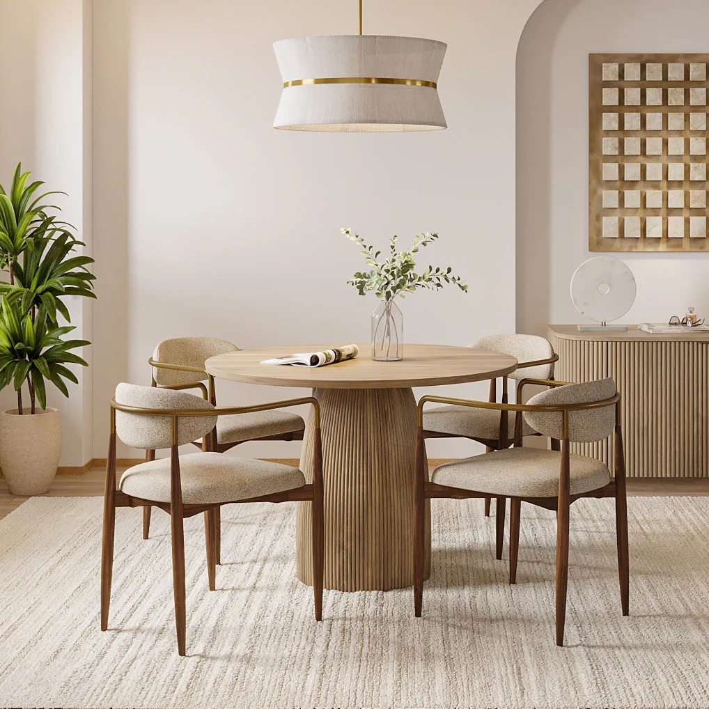 Oxford Round XS Dining Table Greige Oak - Image 2