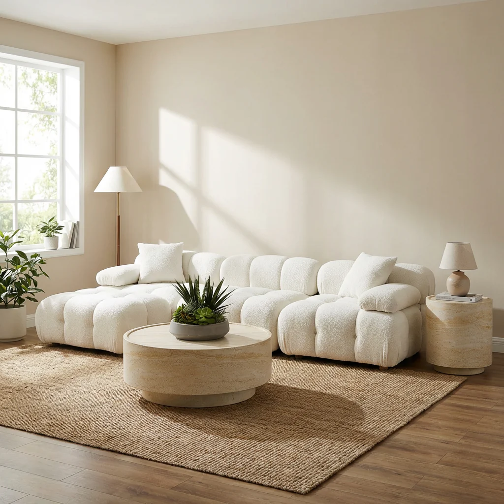 Pietra Side Table Travertine - Image 5