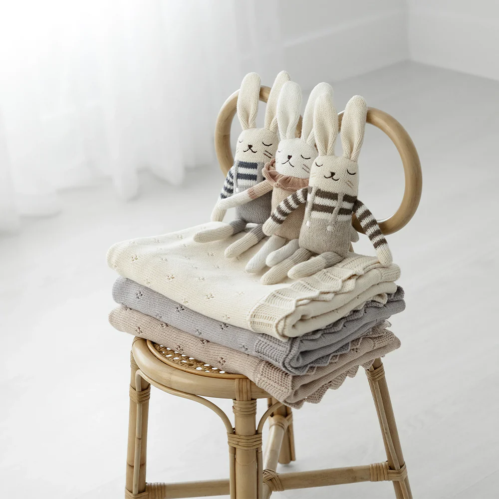 Scalloped Pointelle Blanket - Image 2
