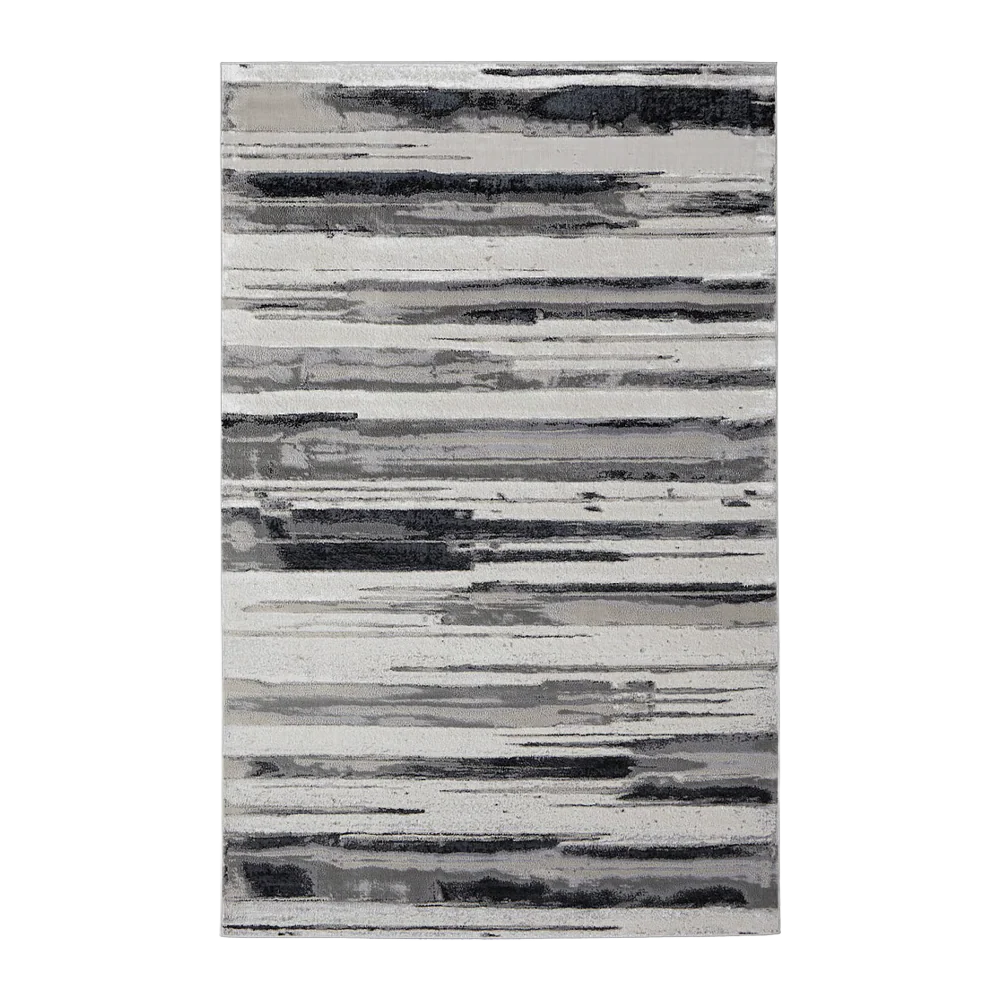 Strip Silver Rug (8' x 10')