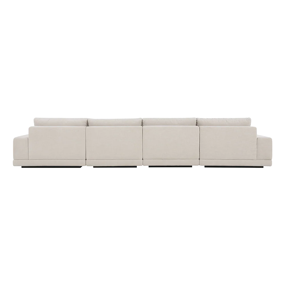Torino 4-Piece Sofa & Ottoman Beige - Image 7
