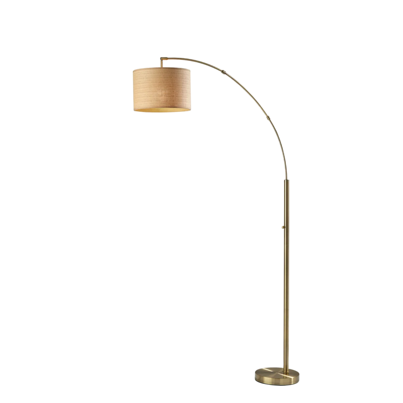 Vista Brass Arc Floor Lamp