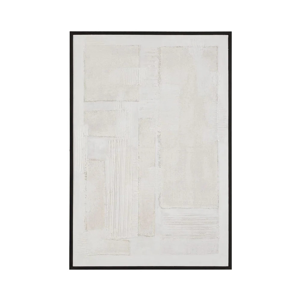 White Echo Wall Art 42" x 62"