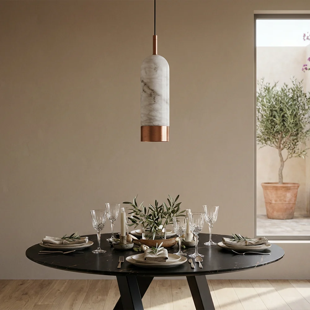 Zylia Pendant Lamp Marble Effect - Image 9